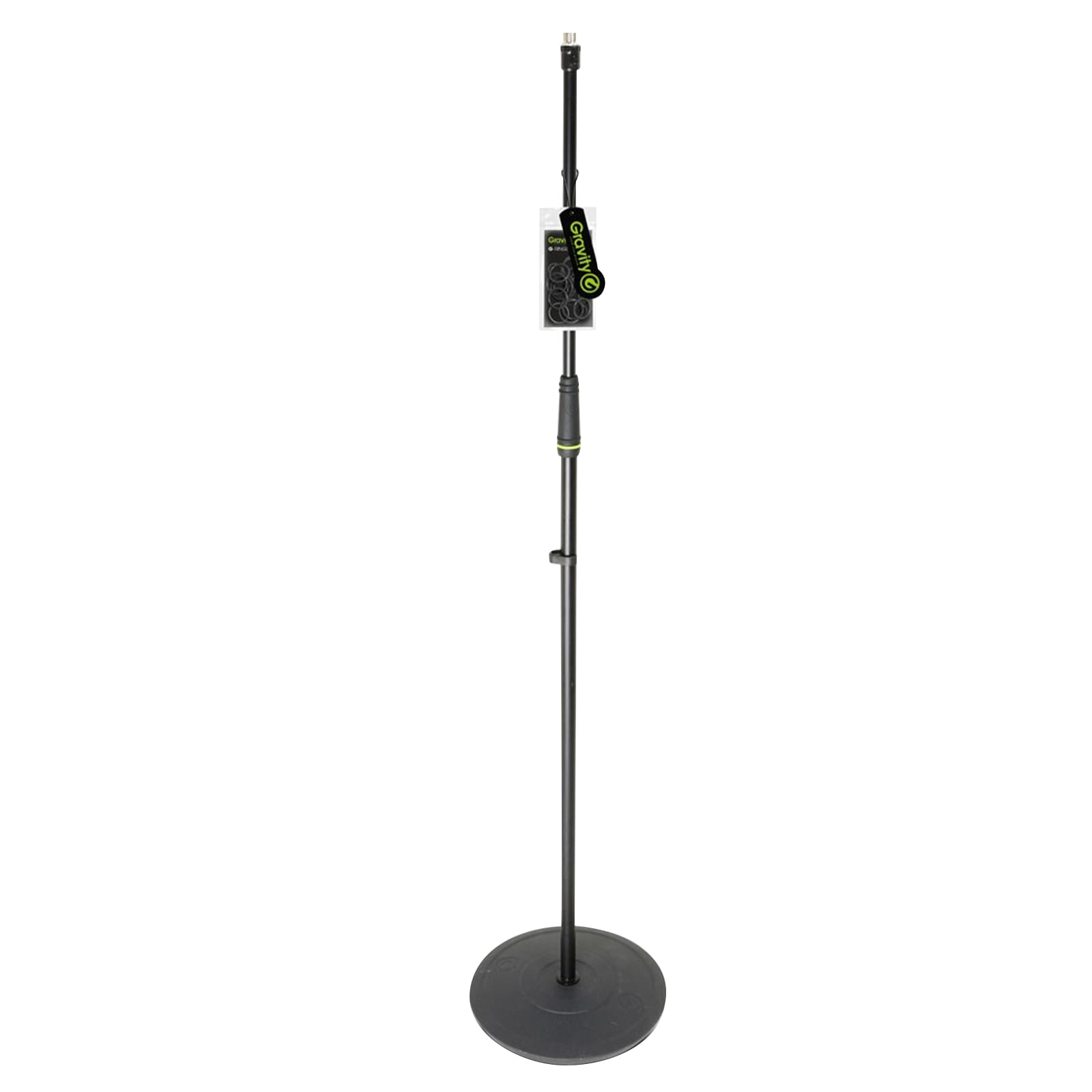 Gravity GMS23 Microphone Stand with Round Base in Black 4-Pack