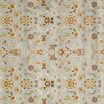 thumbnail image 3 of SAFAVIEH Lyndhurst Pearl Traditional Bordered Area Rug, Light Blue/Ivory, 4' x 4' Round, 3 of 3