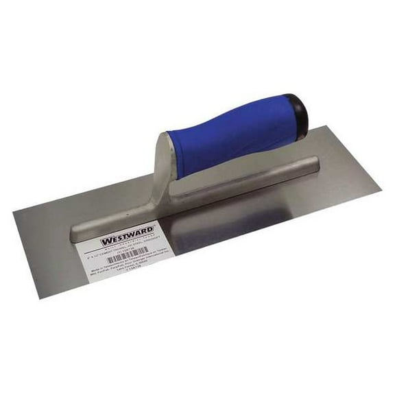 Westward Cement Trowel,12 x 4,Stl,ErgoSoft PP/TPR 13A736