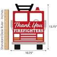 thumbnail image 5 of Big Dot of Happiness Thank You Firefighters - Outdoor Lawn Sign - First Responders Appreciation Yard Sign - 1 Piece, 5 of 7