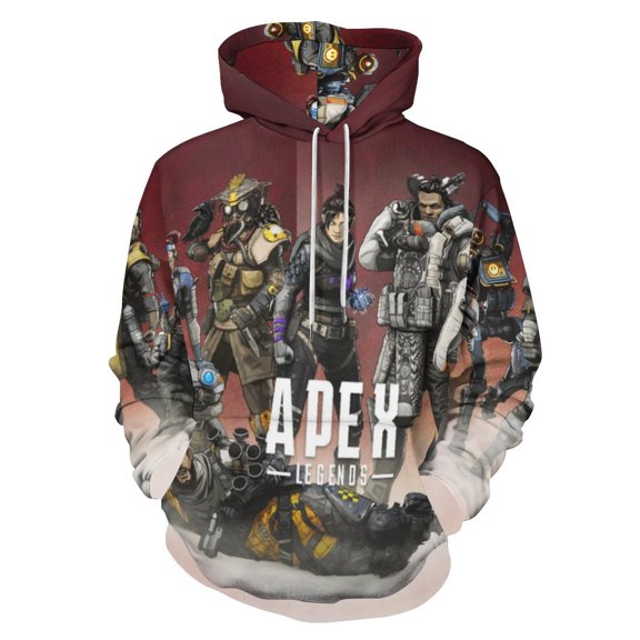 Apex Legends Unisex Sweatshirts Loose Pullover Sweater Hooded Hoodie 3D Printing Jacket Winter Fall Clothes S