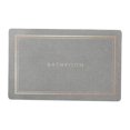 thumbnail image 3 of Alfombra de baño Alfombra de puerta de entrada con respaldo de goma, Alfombra de baño absorbente Alfombra de puerta de piso de secado rápido para bañe Gris Claro Pequeño Soledad Alfombra de baño, 3 of 10