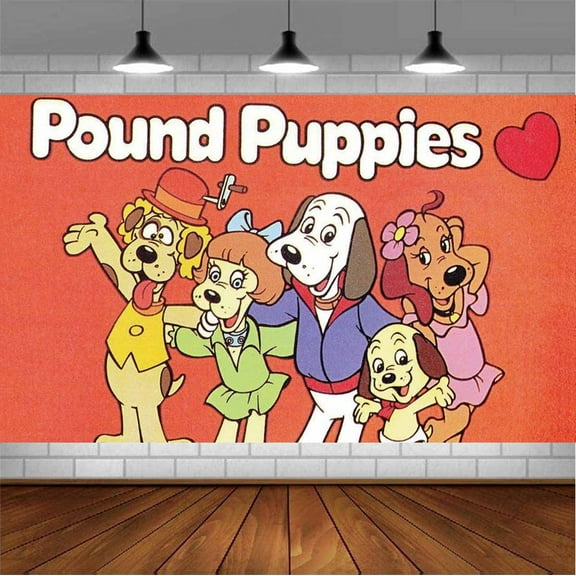 Pound Puppies Backdrop Banner Party Supplies Poster Movie Theme Background for Photography Birthday Decorations