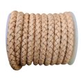 thumbnail image 4 of Natural Leather Cord Bolo Braided 6 mm 5 Yards, 4 of 5