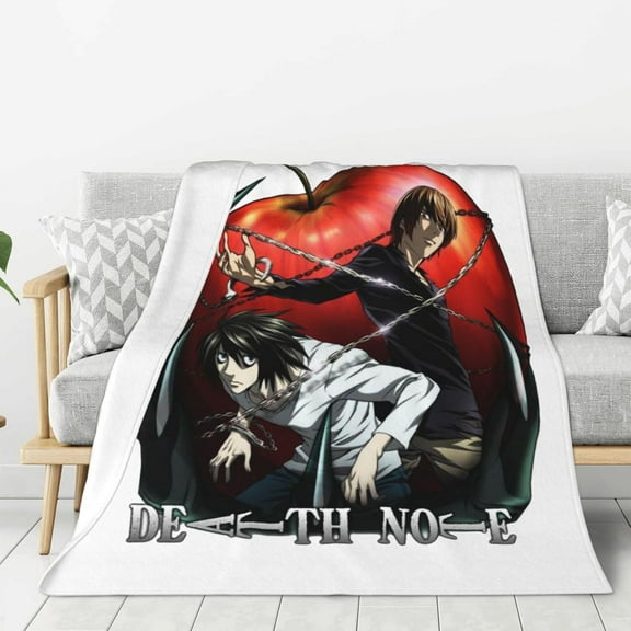Death Note Blanket Soft Cozy Flannel Warm Throw Blanket Unique Gifts Room Decor Blanket 40"x30"
