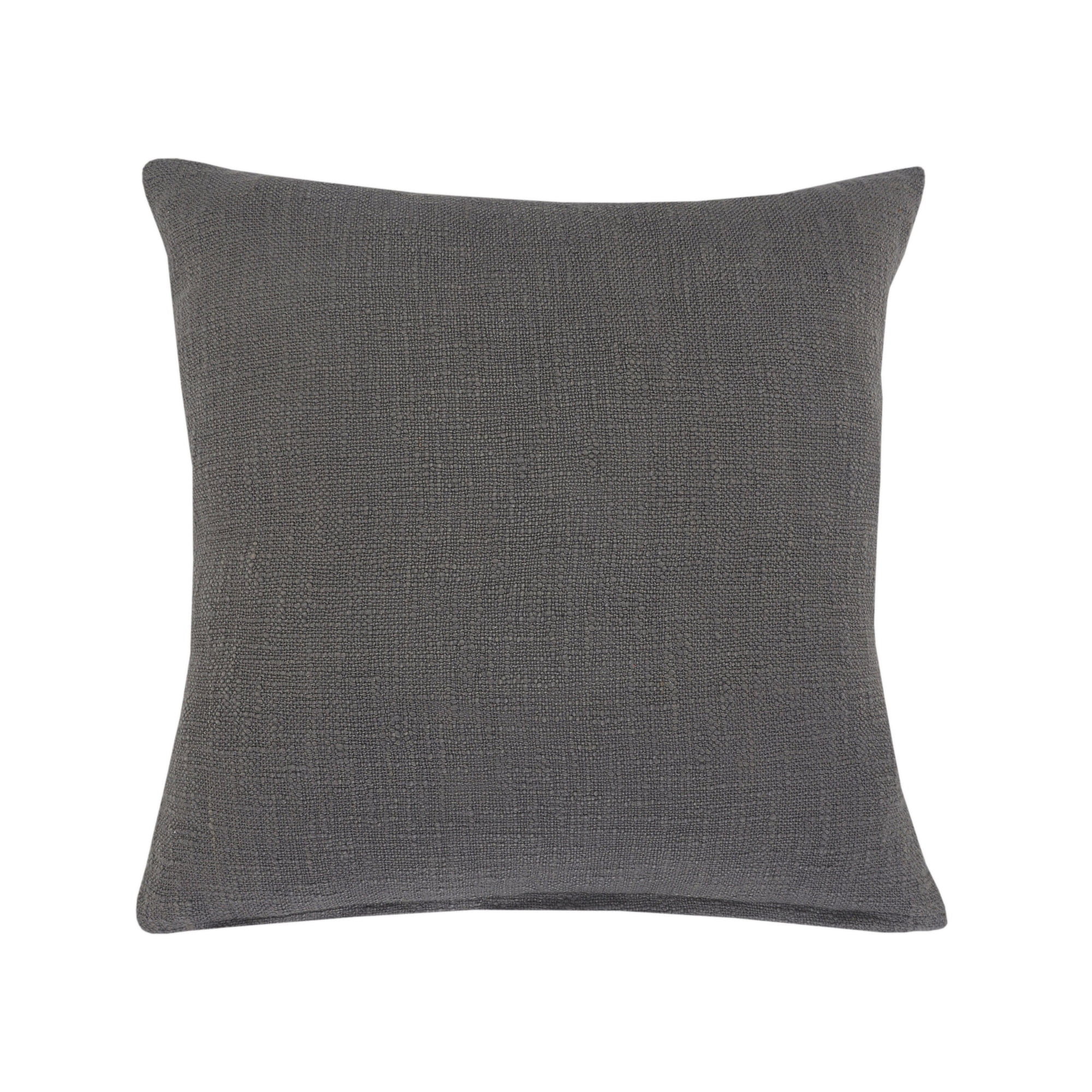 Laddha Home Designs Solid Square Throw Pillow - 20" - Gray - Set of 2