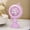 Purple PP, variant on Xecvkr Mini Desk Fan Rechargeable USB Reading Table Small Quiet Compact Adjustable Height Multi-Speed Cool Air with Tilt Office Bedroom Dorm Home 1 Pack Purple