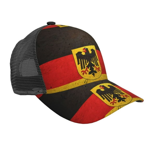 Germany Flag Snapback Trucker Hats Baseball Caps Adjustable Mesh Back Ball Caps For Men Women