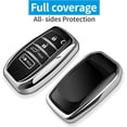 thumbnail image 3 of Key Fob Cover Compatible with Toyota Camry 4Runner Venza RAV4 Prime Land Cruiser Grand Highlander Tacoma Corolla Prius Crown 2025-2026 Keychain Case Holder Protector,Silver, 3 of 5