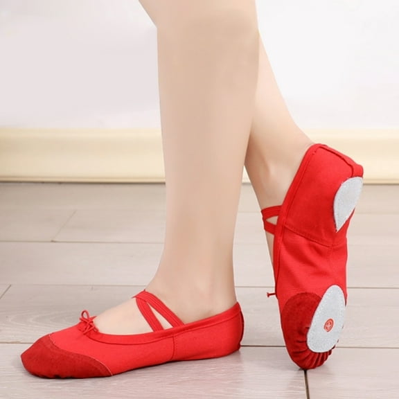 EXHUMKY 1 Pair of Non-slip Dance Slippers for Elastic Band Design for Yoga