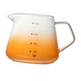 thumbnail image 2 of Jarra para espumar leche, taza de espresso, jarra para té, café, reutilizable, portátil, medidor de vidrio Naranja, 2 of 9