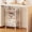 White-Large, variant on Rolling Makeup Cart Organizer with 3 Drawers, 4-Tier Narrow Floor Skincare Organizers with dividers, Vanity Organizer Cosmetics Display Cases for Makeup Brush, Hair Tool, White