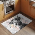 thumbnail image 2 of Entryway Rug 2'x3', Black Cow Floral Small Rug for Kitchen Bathroom Door Mat Indoor Entrance, Grey Wooden Farmhouse Animals Non-Slip Area Rugs Floor Mats Carpet Front Door Rugs, 2 of 8