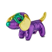Mardi Gras Plush Dog, Purple, 9 in, by Way To Celebrate