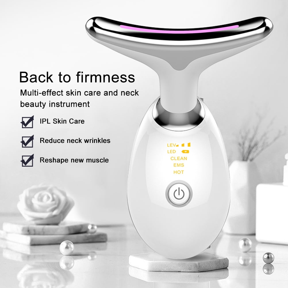 スマート EMS BEAUTY Anti Wrinkle Face and Neck Massager 45 ℃ Beauty Device with EMS