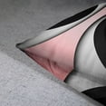 thumbnail image 6 of Set of 4 Soft Pink Throw Pillow Covers Modern Abstract Black Grey Stripes Gray White Acrylic Bold Decorative Pillow Cases Home Decor Square 18x18 Inches Pillowcases, 6 of 6