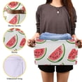 thumbnail image 3 of Yayeee Canvas Storage Basket with Handles for Shelves Fabric Bins Closet Organizer, White Watermelon, 3 of 8