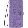 thumbnail image 1 of Funda tipo libro de piel premium, compatible con iPhone, morado claro Adepaton FRWJ-SY220-12, 1 of 5