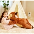 thumbnail image 6 of IKASA Giant Scottish Highland Cow Stuffed Animal Plush Toy,Large Big Jumbo Soft Toys,33" Huge Size Cute Fluffy Fat Plushie,Gifts for Kids, 6 of 6