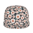 thumbnail image 2 of Haiem Daisies Flowers Classic Snapback Cap Flat Bill Hat Baseball Cap Adjustable Size Cotton Dad Hat, 2 of 9