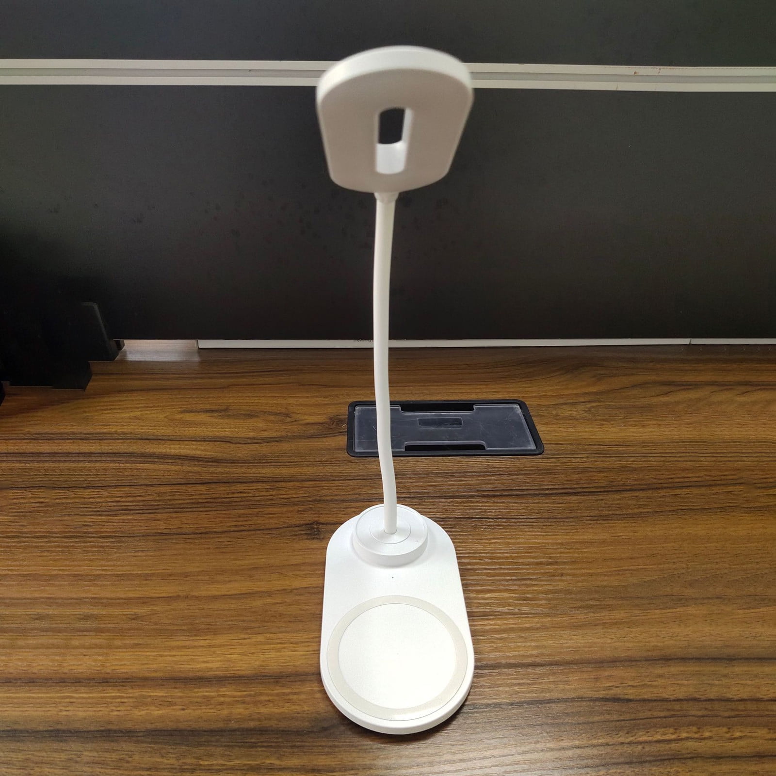 LED Desk Lamp with Wireless Charger - Dimmable 3-Color Eye Care Reading Light - Flexible Gooseneck Study Lamp with USB Port for Home Office, Bedroom, College Dorm - Touch Control