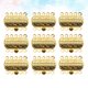 thumbnail image 5 of 20 piezas de accesorios para hacer joyas, 5 filas de cierres para pulseras, hebillas de conexión y cierres para collares para la creación de joyas DIY (dorado)., 5 of 7