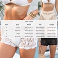 thumbnail image 3 of Stamzod Womens Cover Up Shorts Hollow Out High Waist Knit Bathing Suit Bikini Swimsuits White S, 3 of 7