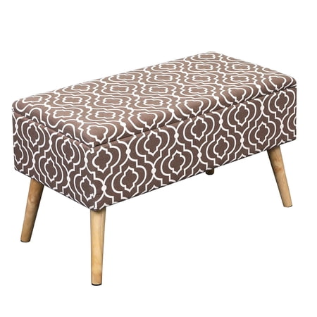 Otto & Ben 30 inch EASY LIFT TOP Upholstered Ottoman ...
