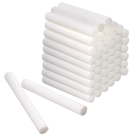 

50 Pieces Portable Humidifier Filters Wicks Replacement for Travel Car Dorm Desk 8mmx8cm