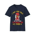 thumbnail image 2 of Hen Look Calm Novelty Apparel Pecked You 3 Times Unisex Softstyle T-Shirt, 2 of 7