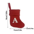 thumbnail image 3 of OAVQHLG3B Christmas Stockings with Initials, Large Embroidered Monogram Knit Christmas Stocking,Xmas Stocking for Kids, Holiday and Family Stocking for Fireplace or Party Decoration, 3 of 4