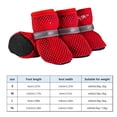 thumbnail image 3 of Dog Boots For Hot Pavement Summer Breathable Soft Mesh Paw Protectors Puppy Small Medium Large Shoes With Adjustable Safe Reflective Strap And Rugged Anti-Slip Sole Hiking Running Pet Accessories, 3 of 7