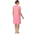 thumbnail image 4 of Aria Women's Raglan Sleeve Scoop Neck 40" Nightgown, Sizes XS to 5X, 4 of 7