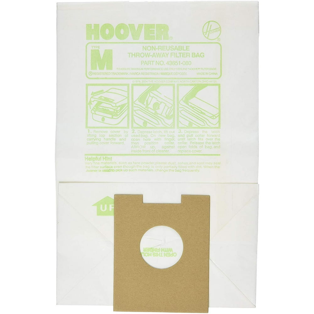 Genuine Hoover Style M Vacuum Bags Type 4010037M Dimension Canister Vac
