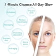 thumbnail image 3 of Cepillo de limpieza facial, cepillo de limpieza eléctrico de silicona suave, depurador facial con calefacción y vibración, recargable e impermeable, 3 modos de limpieza profunda y exfoliació, 3 of 4