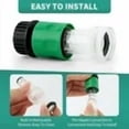 thumbnail image 3 of 4pcs Garden Pressure Washer Hose Adapter, 3/4 Inch Quick Connect Garden Hose Pressure Washer Adapter Water Inlet Accessories Tool (Green, White), 3 of 4