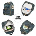thumbnail image 5 of JIALIOU Mini Backpack Purse for Women Quilted Casual Daypack Small Travel Shoulder Bag, Abstract Cerulean Geometric, 5 of 7
