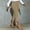 Khaki, variant on Qulqfy Work Women's Pants Business Casual Green Side Slit High Waisted Fall Capris Women's Pants L