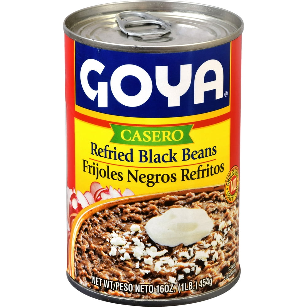 Goya Refried Black Beans, 16 Oz