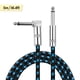 thumbnail image 1 of Cable de audio Ggiant ASC-30-3 Cable de instrumento musical High Shield Exquisita chaqueta trenzada Cable de audio Cable con ángulo recto a recto Conectores metálicos de 1/4 pulgadas para mezclador de Ggiant Cable de audio, 1 of 6