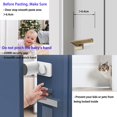 thumbnail image 4 of Anti-Pinch Protection for Doors and Windows, 6 Pcs Door Stoppers for Child Safety Finger Protection Child Safety Finger Safety Rotatable with Sticker (White), 4 of 5