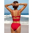 thumbnail image 5 of Charmo Women Bikini Sets Cutout O-Ring Swimsuit High Cut 2 Piece Bathing Suit, 5 of 7