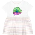 thumbnail image 3 of Inktastic Peacock and Flowers Girls Baby Dress, 3 of 5