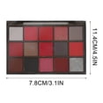 thumbnail image 3 of 15 Colors Eye Shadow Matte Shimmer Makeup Pallet, Matte Shimmer Eyeshadow Palette, High Pigmented Blendable Bright & Dark Shade Pallet for Cosplay SFX Costume Stage Parties, 3 of 9