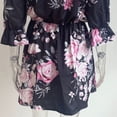 thumbnail image 4 of Vestido de mujer casual con estampado floral y hombros descubiertos con manga trompeta Zhivalor BST3003110-4, 4 of 6