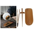 thumbnail image 4 of Bamboo Tea Set, Hand-Made Carving Tea Accessories Tea Scoop, Natural Bamboo Tea Set Tearoom Set For Home Office Tea Accessory Plum Flower Pattern, 4 of 8