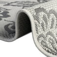 thumbnail image 6 of Unique Loom Outdoor Botanical Collection Area Rug - Floral (2' 2" x 6' 1" Runner Gray/Silver), 6 of 12