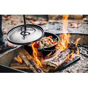 Lodge 6 Quart Cast Iron Camp Dutch Oven, L12CO3