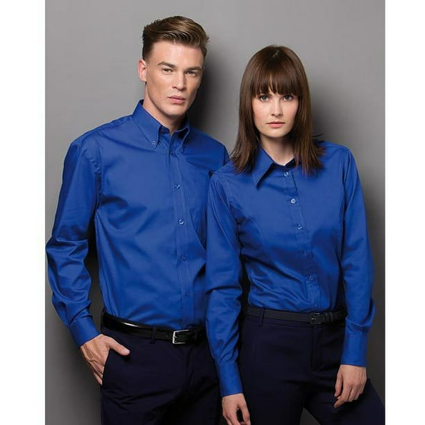 Camisa azul electrico mujer hotsell