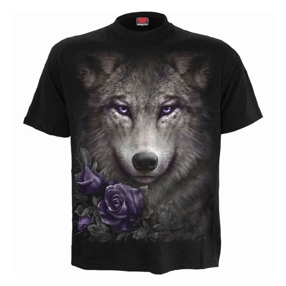 Spiral Direct T-Shirt Adulte Loup Roses